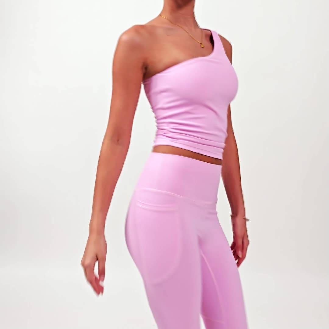 High School Girls Sexy top Women's Slant Shoulder Yoga Vest - Quick-Dry Shaping Sports Underwear Bra Strapless top