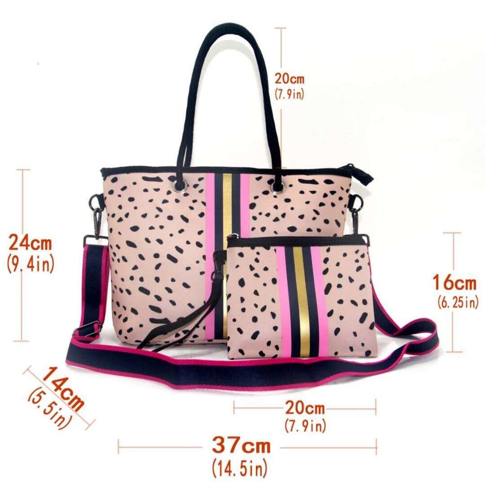 Large Beach For Women Pool Gym Travel Tote Neoprene Crossbody Casual Shoulder Bag