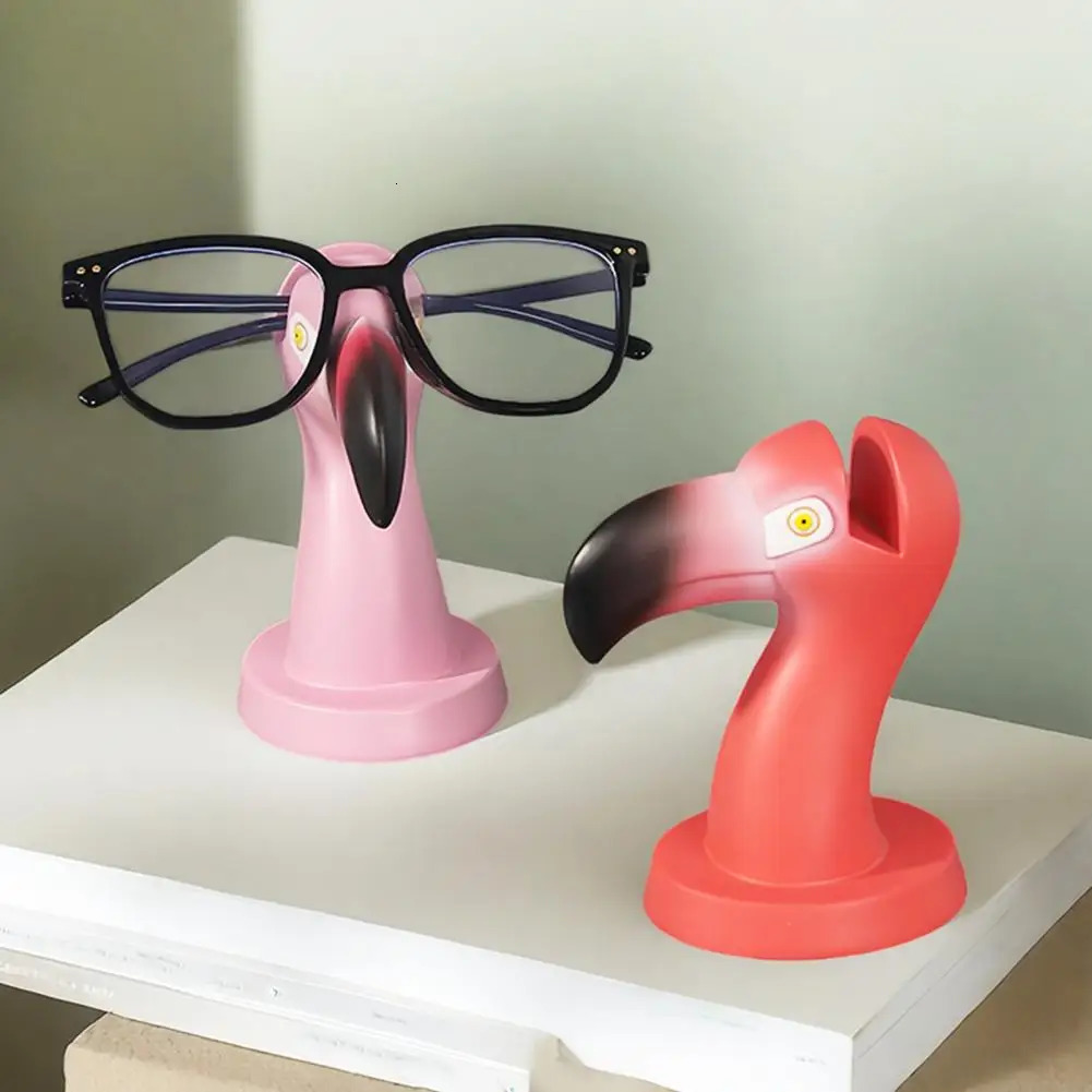 Glasses Display Stand Flamingo Eyeglass Display Stand Heavy Duty Resin Figurine Non-slip Sunglasses Holder for Desktop 250716