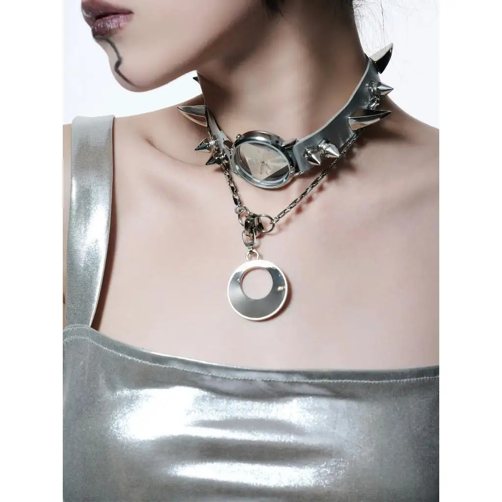 Necklace Watch Hip Hop Punk Style Unisex Jewelry Copper Alloy Fashion Party Gifts 250716