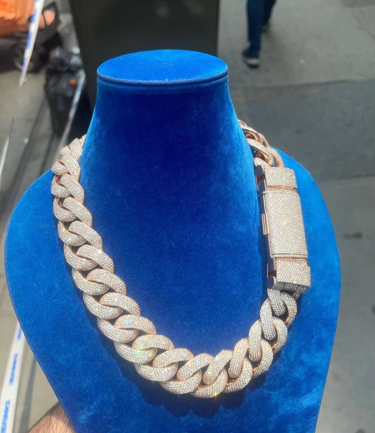 Heavy Weight Cuban Chain Solid Silver Iced Out 5rows 6rows VVS Moissanite Diamond Chain Link for Mens Hiphop Jewelry Daily Life