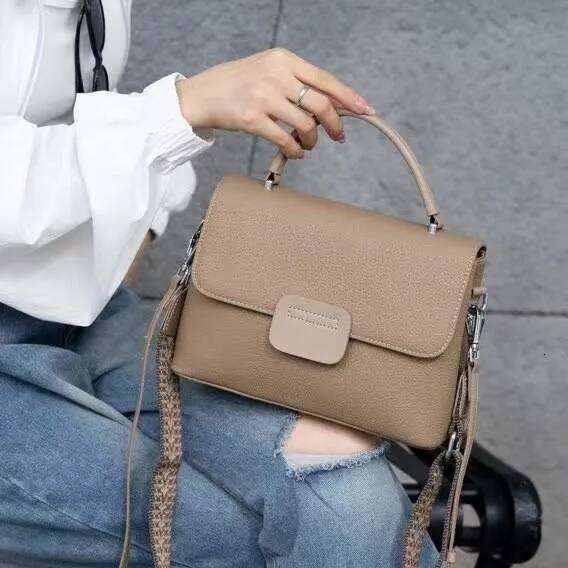 2025 Premium Textured Tote for Women - Genuine Leather Shoulder Purse, Versatile Crossbody Work Bag with Large Capacity