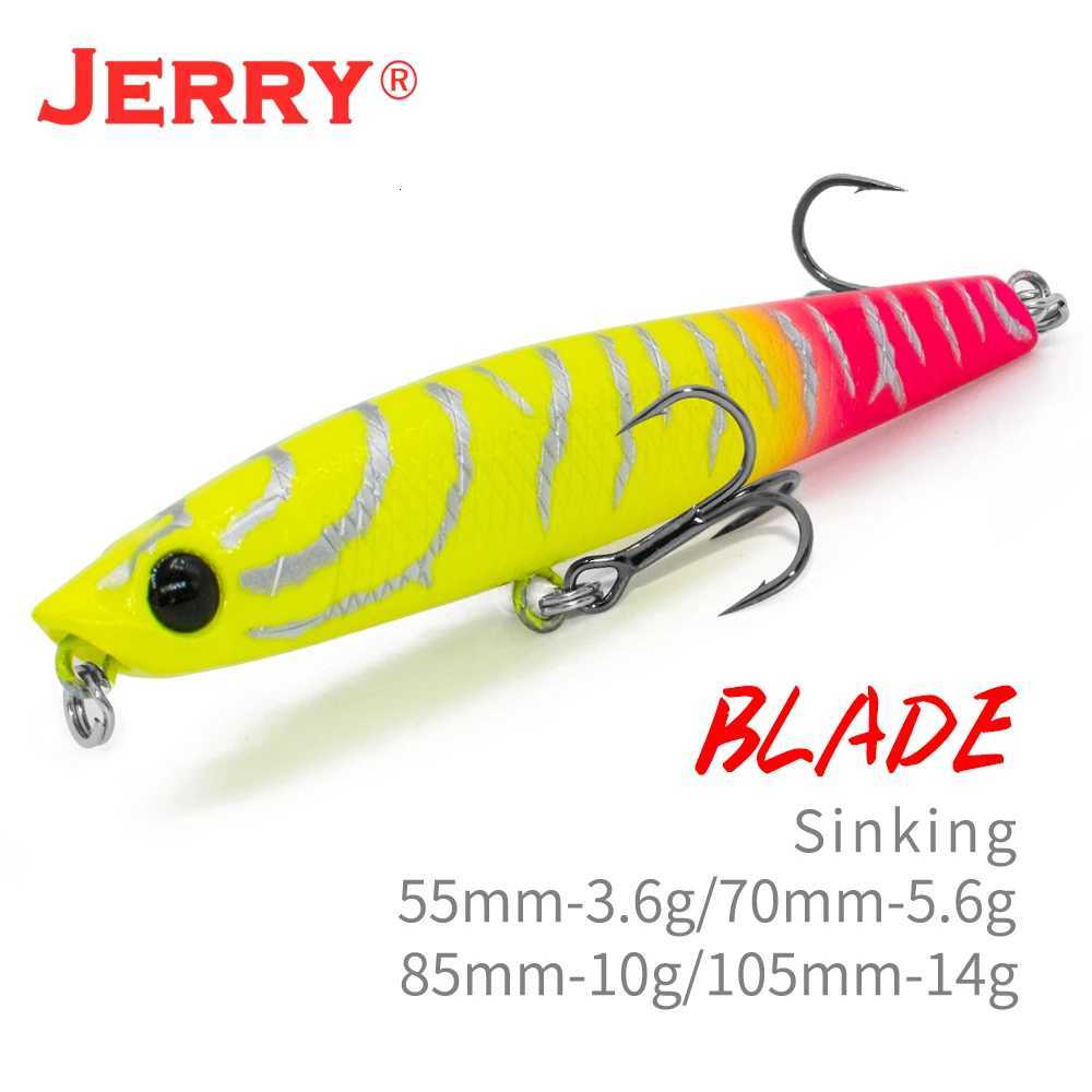 Jerry Blade Sinking Hot 85mm 105mm Fishing Tackle Pencil Lure Pesca Saltwater Freshwater Hard Bait Deep Diving Artificial Bait Z250717