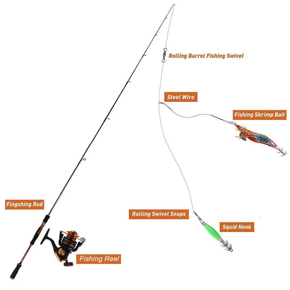 30Pcs/20Pcs/10Pcs Wooden Shrimp Fishing Lure Squid Jig Fishing Hook Octopus Cuttlefish Artificial Jigging Lures Hard Bait Z250717