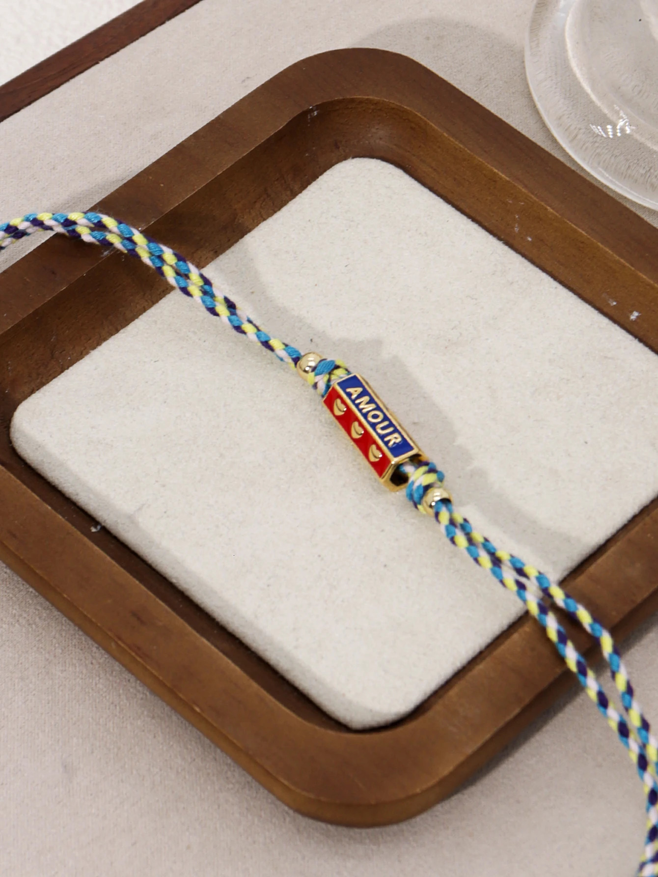 Tribal Style Handmade Braided Rope Pendant Necklace with Letter Charms for Women Party Accessories Necklace Jewelry 250715