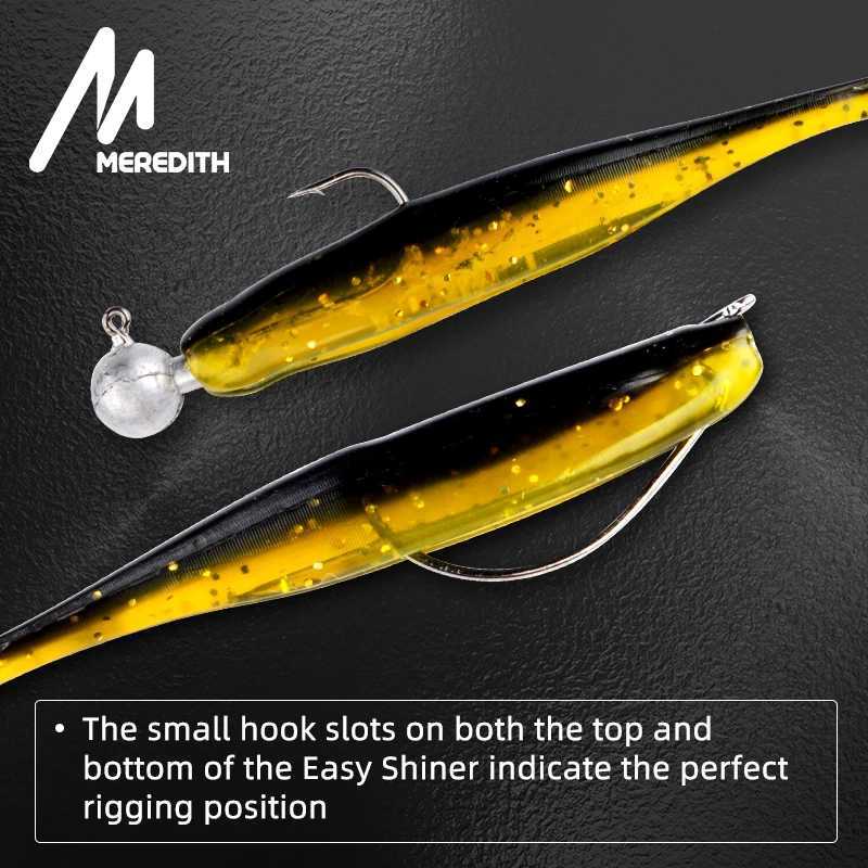 MEREDITH Easy Shiner 50mm 65mm 75mm 100mm WobbLErs Carp Fishing Soft Lures Silicone Artificial Plastic Baits Z250717