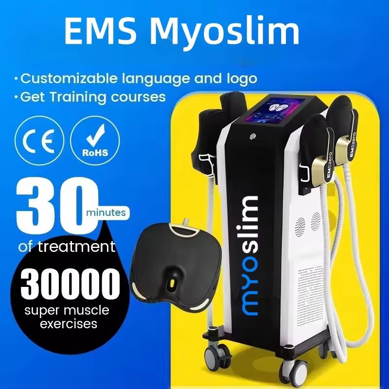 Myoslim EMS Professional Body Shaping RF Machine 15 Tesla 6500W Body Slimming Fat Burning Muscle Stimulator Commercial
