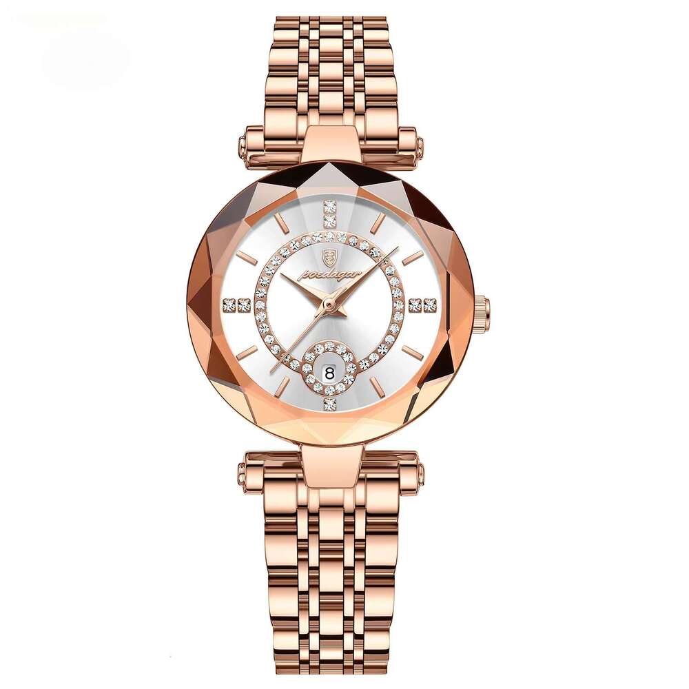 DHwatches Women's Ultra-Thin Watch - 50M Waterproof Stainless Steel Quartz Wristwatch with Date (Model 726)
