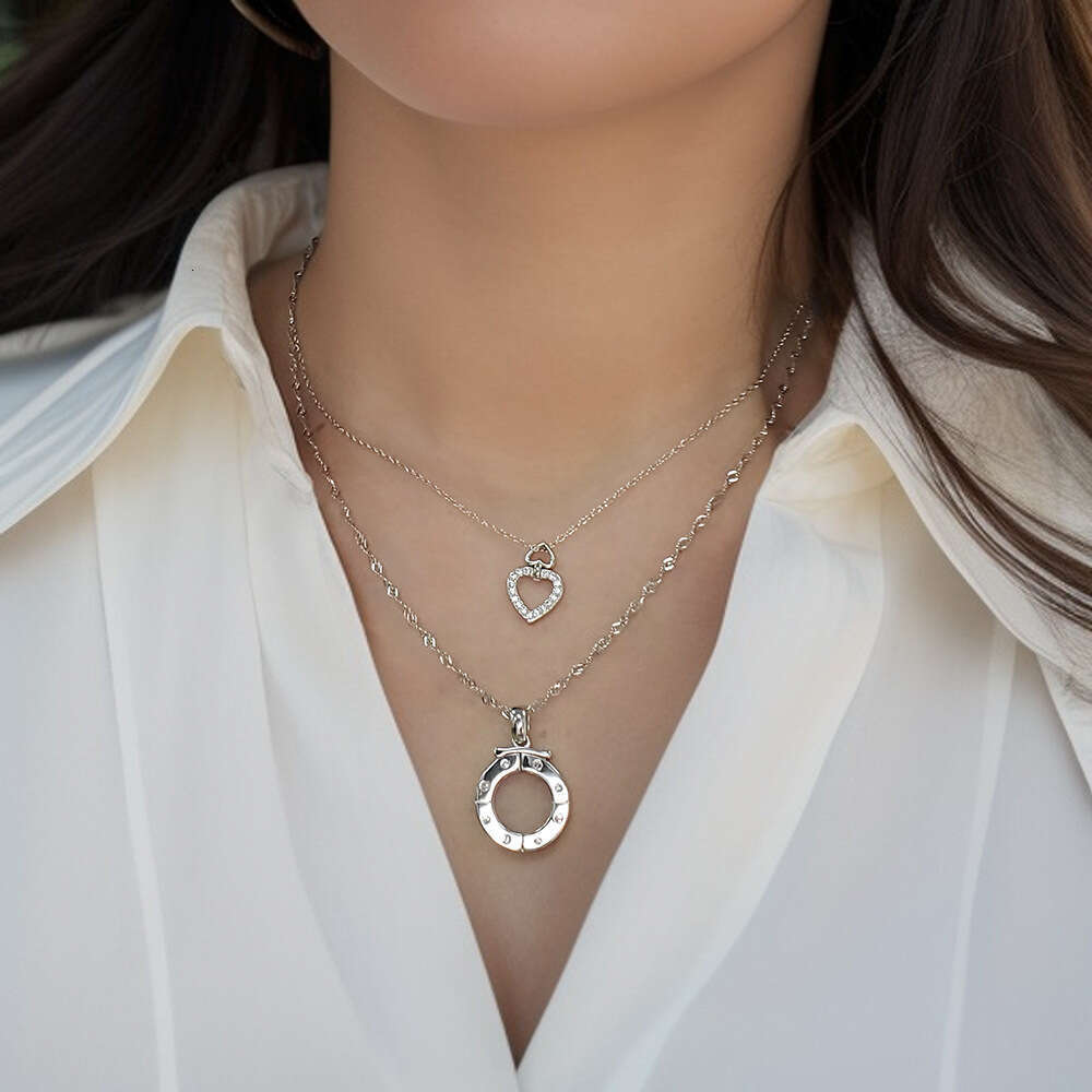 Stairway To Heaven Hot-Selling Necklace For Women, Light Niche High-End Feel Jewelry, Titanium Steel Collarbone Chain Accessory 362