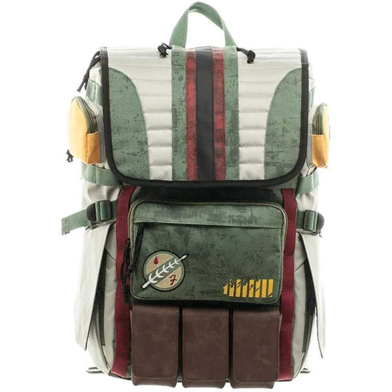 Disney Stars Boba Fett Mandalorian Wars Backpack Large Capacity Laptop Men Backpack Vintage Travel Bags Anime Boys School Bag W250717