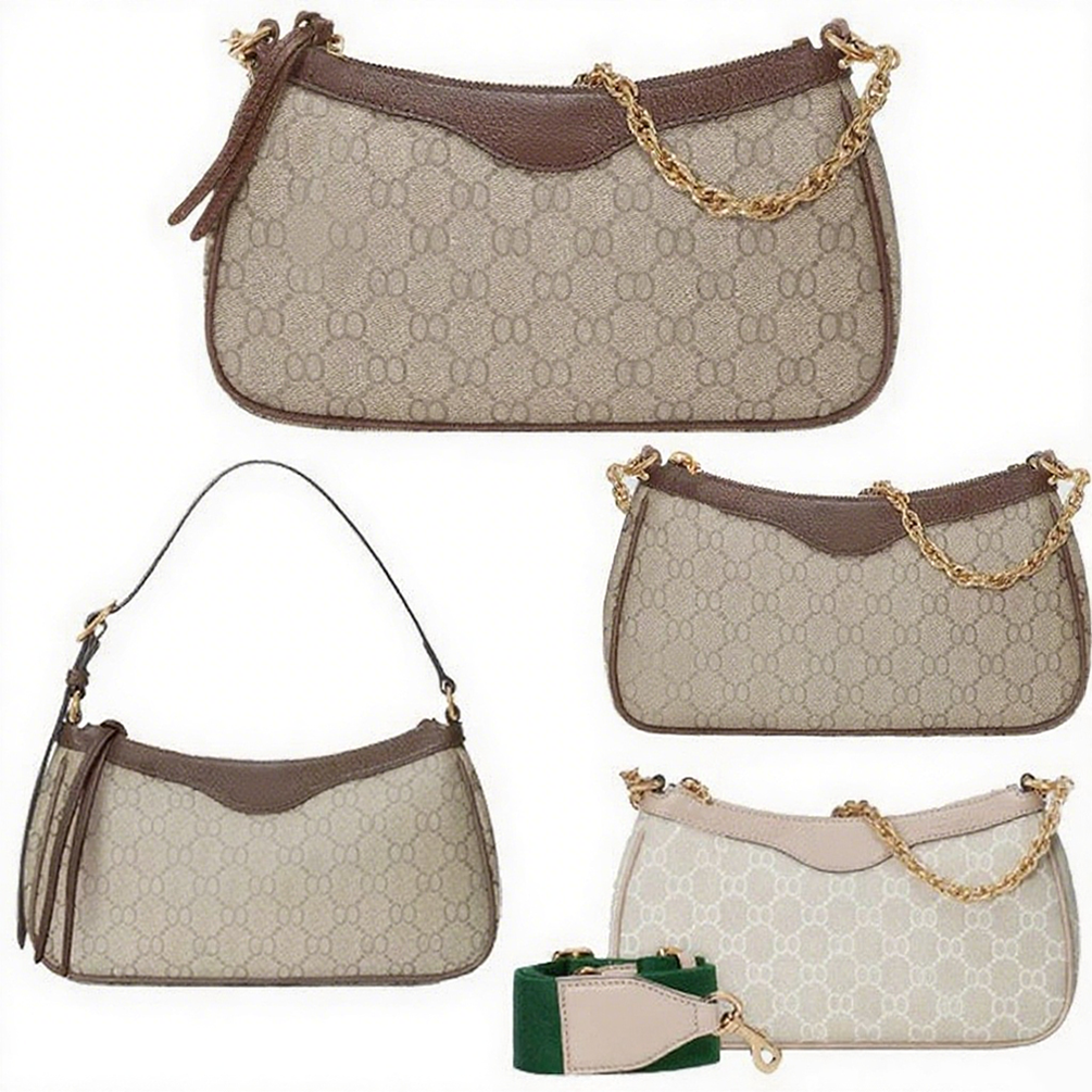 Designer bag Shoulder Bag Ophidiabag Crossbody Underarm Bag Brown Print Vintage Top Women Bags Metal Chain Snake Wallet Classic Small Square Luxury Bag Mini Purse