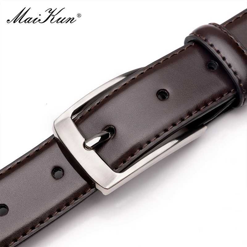 Maikun Fashion Genuine Leather Mens Belt Alloy Pin Buckle Casual Belt Large Size Business Belt For Men W250717