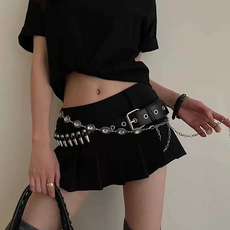 Bullet Rivet Belt Women Ins Sweet Cool Babes Personalized Waist Chain Dark Style Fashion Versatile Accessories W250717