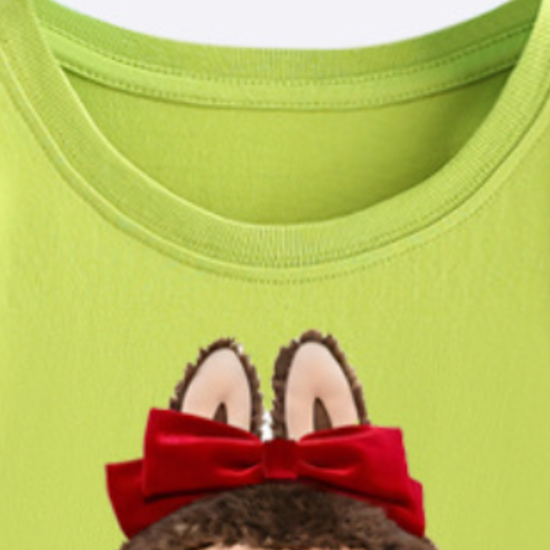 LABUBU boys and girls T-shirt children's designer clothing pattern printed design children's t-shirt summer top comfortable soft suitable fo