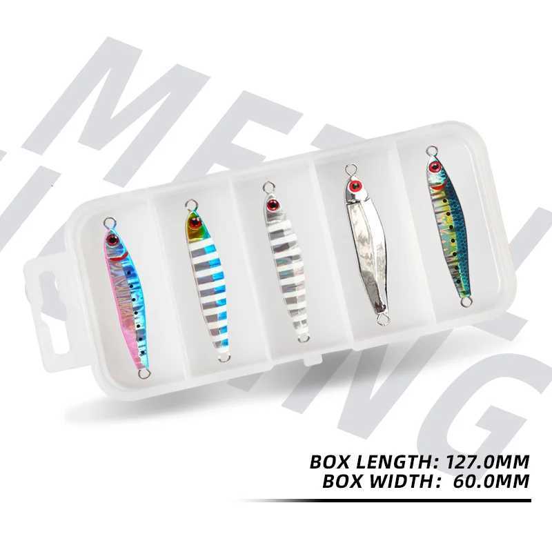 Magic Works Metal Jig Lure Box Perch Baits Lures For Fishing 5G 8G 12G 18G 30G Artificial Bait Kit Sea Fishing Jigs Sets Tackle Z250717