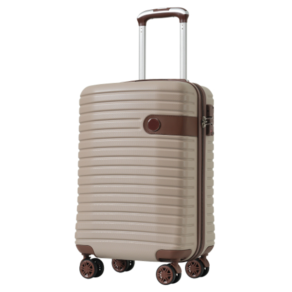 3-Piece Luggage Set: 20-Inch Carry - on Luggage, Airline Approved, Lightweight Hardshell ABS Suitcases with Wheels and TSA Lock Retractable pull rod T