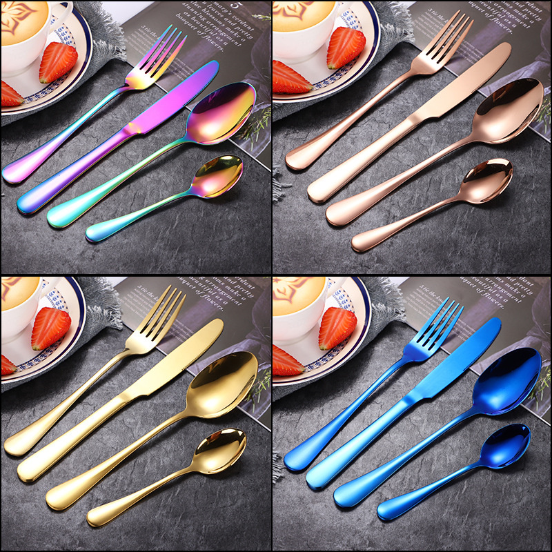 Gold Cutlery Set 4 … - image