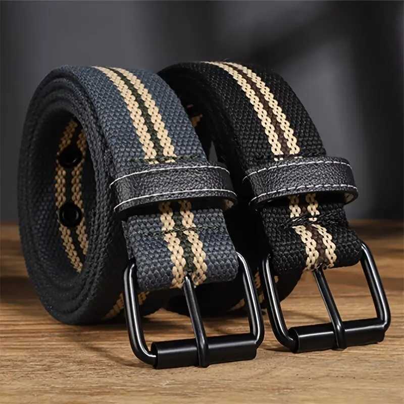 Mens Canvas Belt Casual Retro Womens Belt Outdoor Sports Belt With Jeans Belt Breathable Lightweight Eyelet Belt For Men Women W250717
