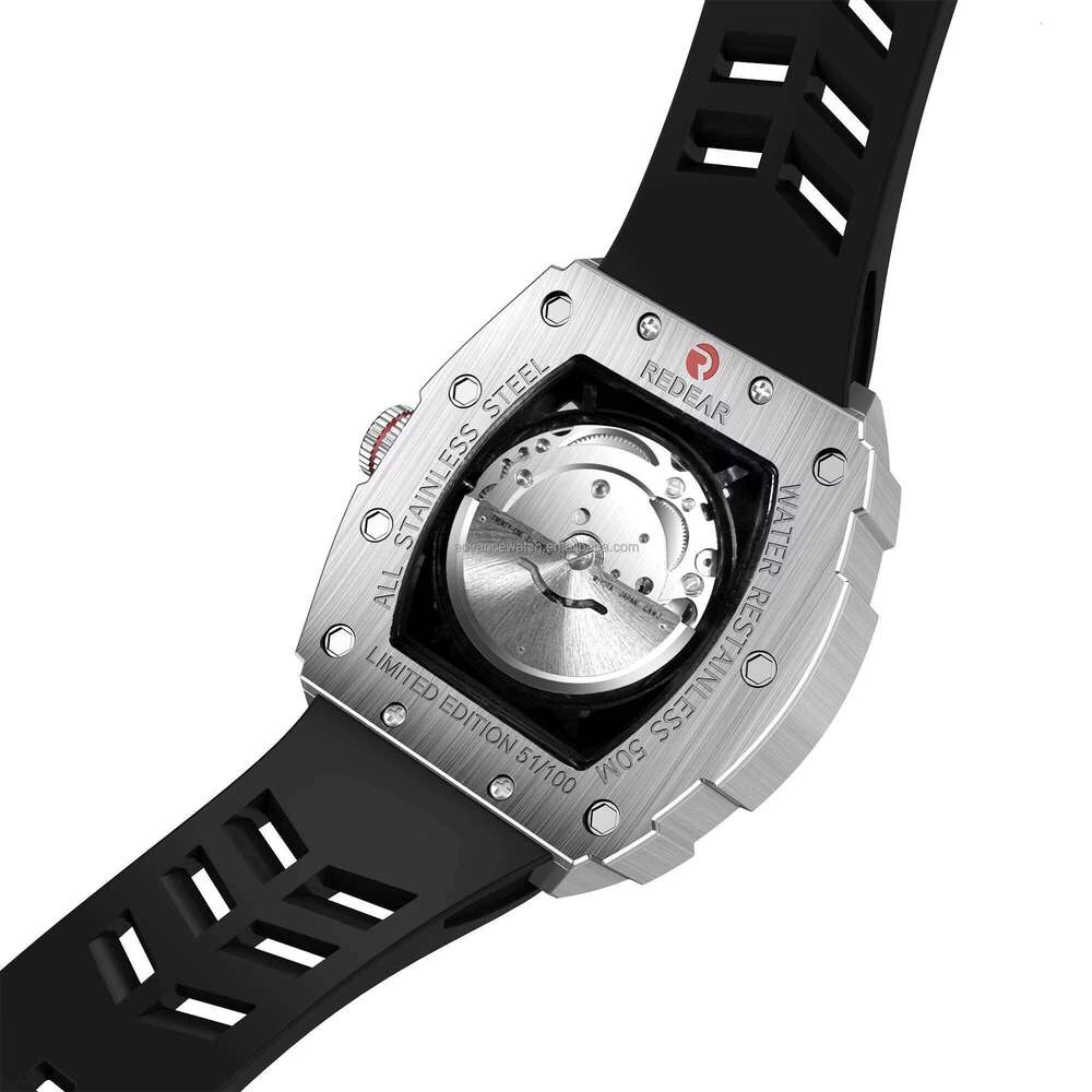 DHwatches Hot Sale Stainless Steel Men's Watch with Miyota Mechanical Movt 5ATM Silicone Strap Create Your Own Logo Uhren