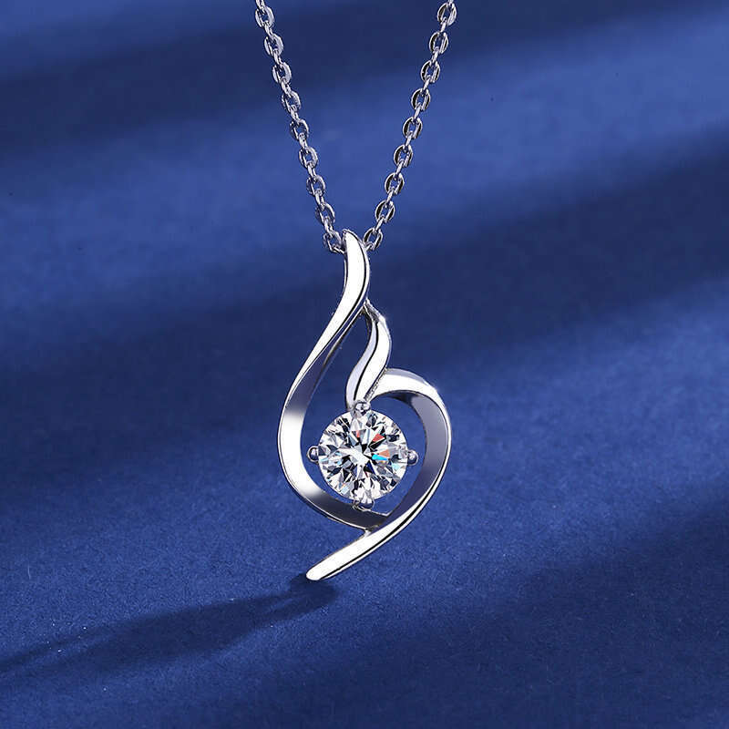Classic Simple Versatile Necklace Gentle Eternal Pendant Soft Angelic Temperament Collarbone Chain Zircon Jewelry 866