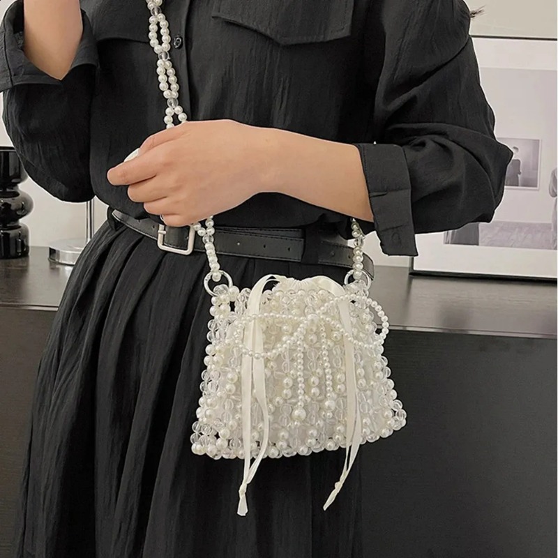 Pearl Exquisite Shiny Coin Purse for Ladies - Stylish Earring Bag Design