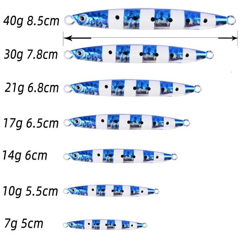 Jig Shore Jigging Spoon Casting Drag 7G 10G 14G 17G 21G 30G 40G SeaBass Lure Artificial Bait Fishing Gear Z250717