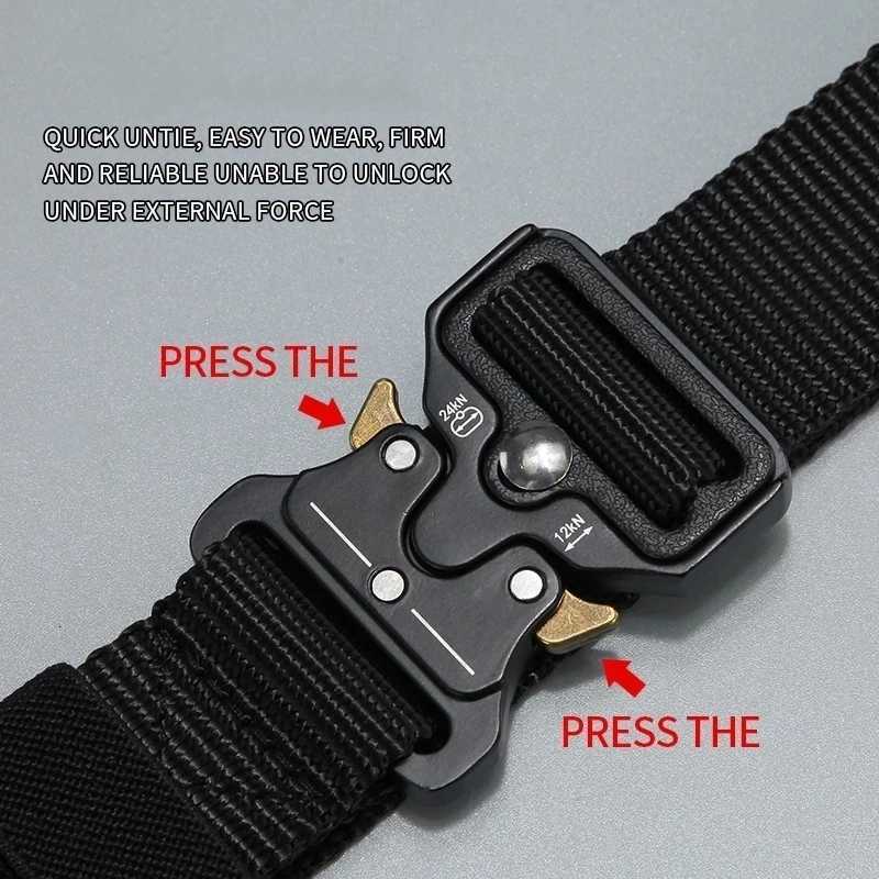 Men Belt Outdoor Hunting Outdoors Belt Multi-Function Buckle Nylon Belt High Quality Canvas Belt W250717