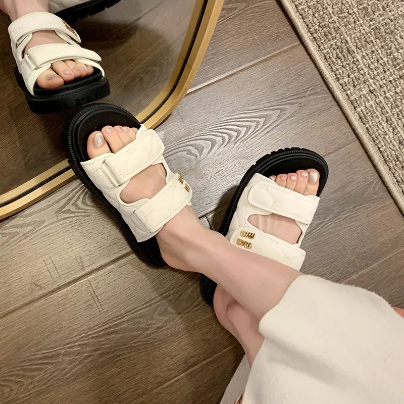 2025 new free shipping deisgner sandals for womens Outdoor versatile Velcro sandals