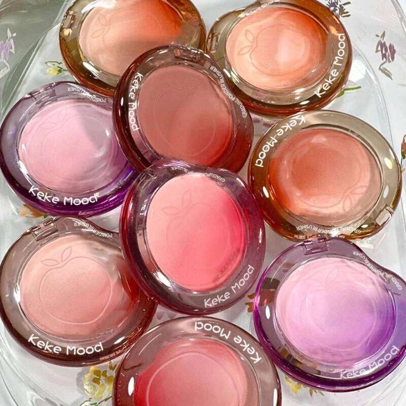 Peach Pink Blusher Matte ple Cheek Tint Blush Makeup Lasting Brighten Facial Silky Smoothness Rouge Powder Palette Cosmetics X250717