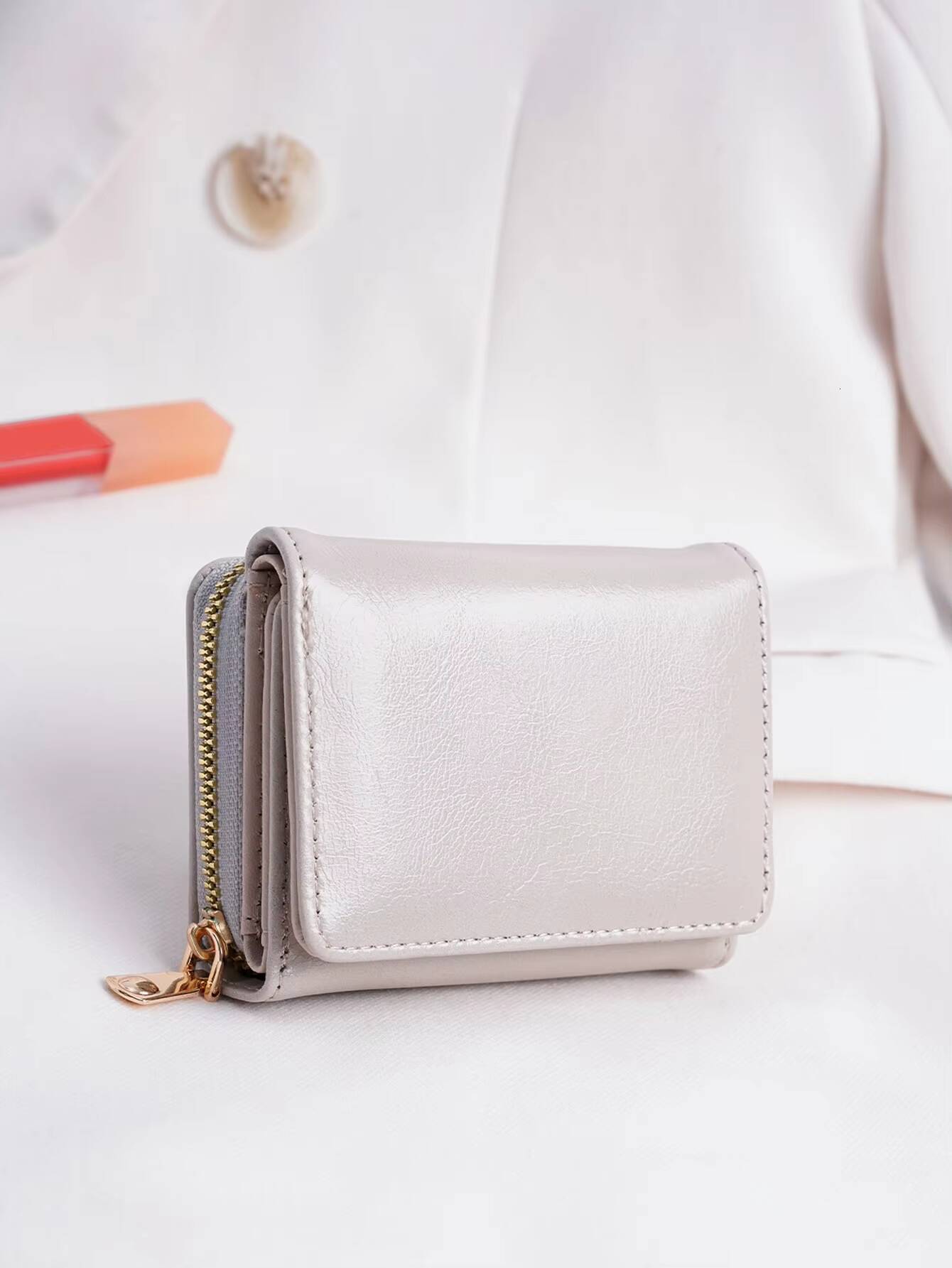 1pc Ladies Short Wallet Lightweight Fashion Suitable Work Business ID Credit Card Christmas Gift For Young Girl ddmynov