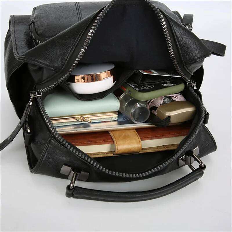 Brand Women Backpacks High Quality Leather Multifunctional Shoulder Bags Girls Fashion Large Capacity School Bag Mochilas