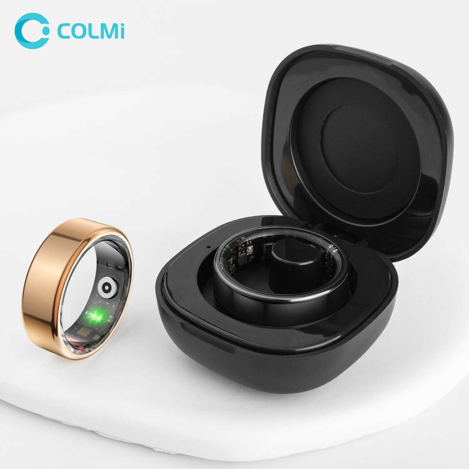 2024 COLMI R02 Smart Ring with Charging Case for Men Women Battery Life 39 Days Health Monitor 5ATM Waterproof W250717