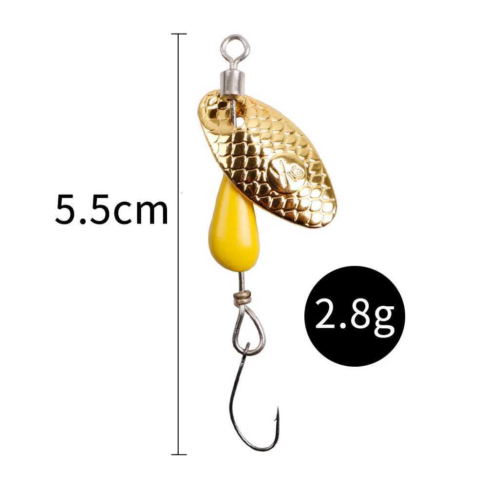 2Pcs Spinner Spoon Metal Bait Fishing Lure 5.5cm/2.8g Sequins Long Shot Spoon Baits for Bass Trout Perch Pike Rotating Fishing Z250717