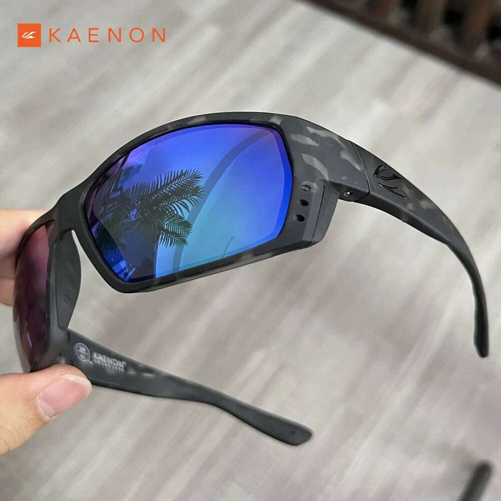 KAENON Original Brand Polarized Sunglasses TR90 Frame Comfortable Anti Slip Silicone Driving Goggles Fishing Glasses