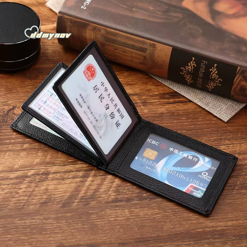 Ultra-thin Driver License Holder Pu Leather on Cover for Car Driving Documents Business ID Pass Credentials Folder Wallet Unisex ddmynov