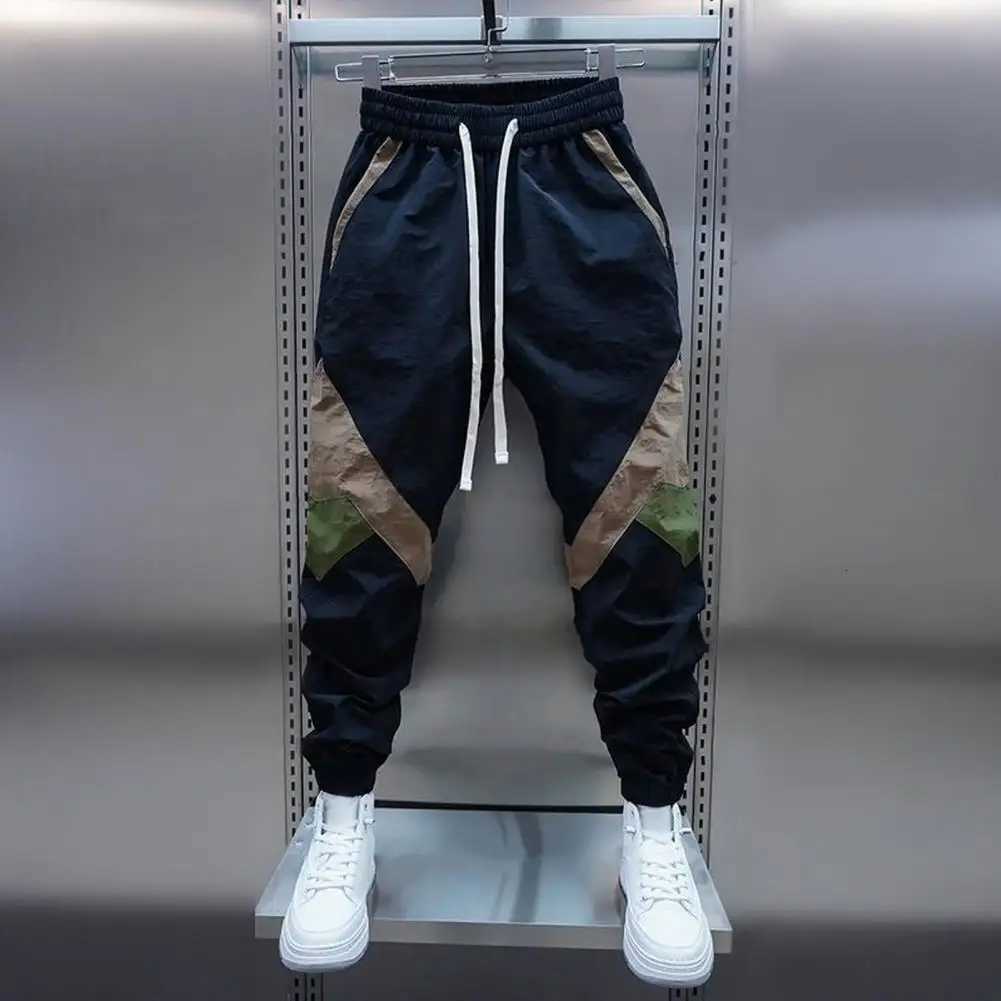 Cargo Pants for Men Multipockets Stretch Joggers Khaki Trousers Man Harem Multi Pocket Cotton Harajuku Oversize Korean Style y250716