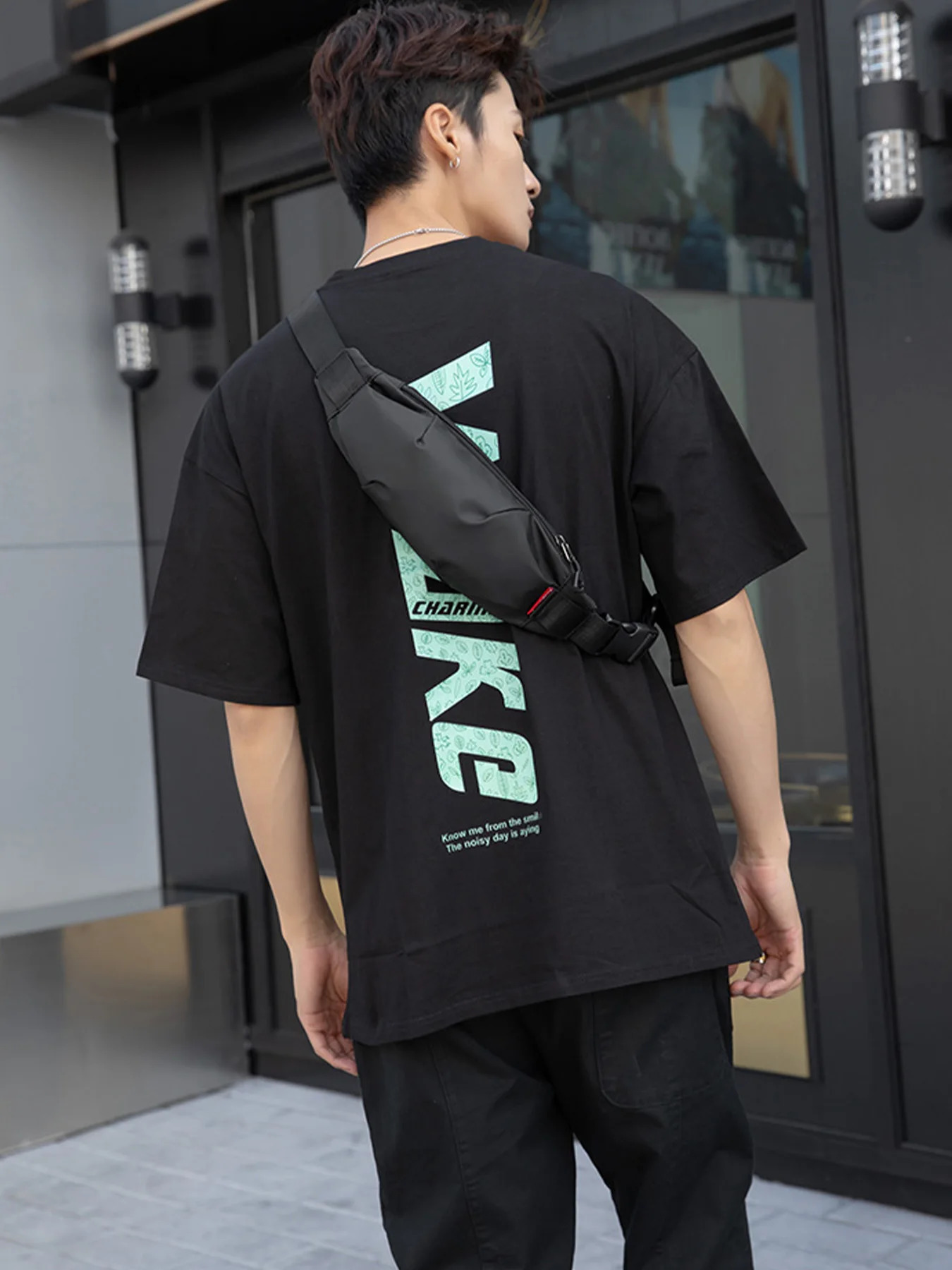 Men Fanny Pack Teenager Outdoor Sports Running Cycling Waist Bag Pack Male Fashion Shoulder Belt Bag Travel Phone Pouch Bags 250716