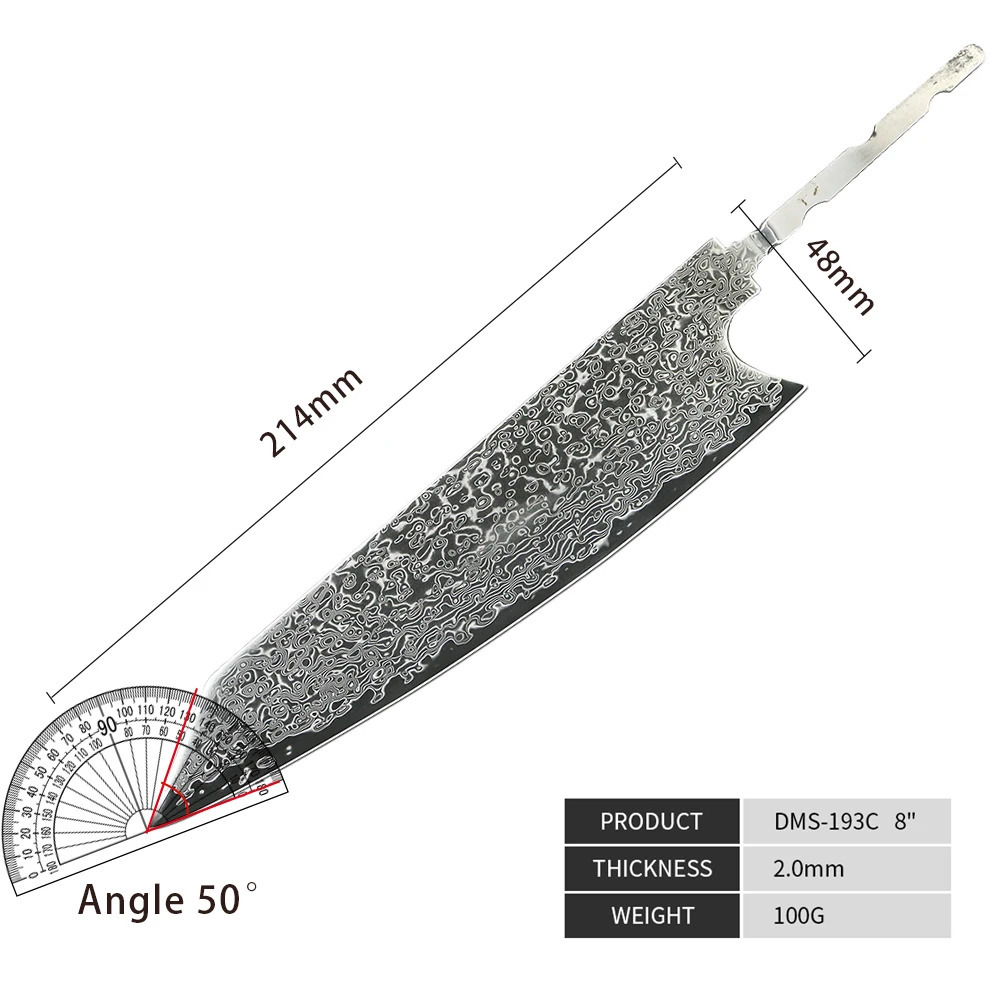 Amber Knife High Quality Kitchen Tools Blade Japanese Damascus Steel Very Good Price Global 250715