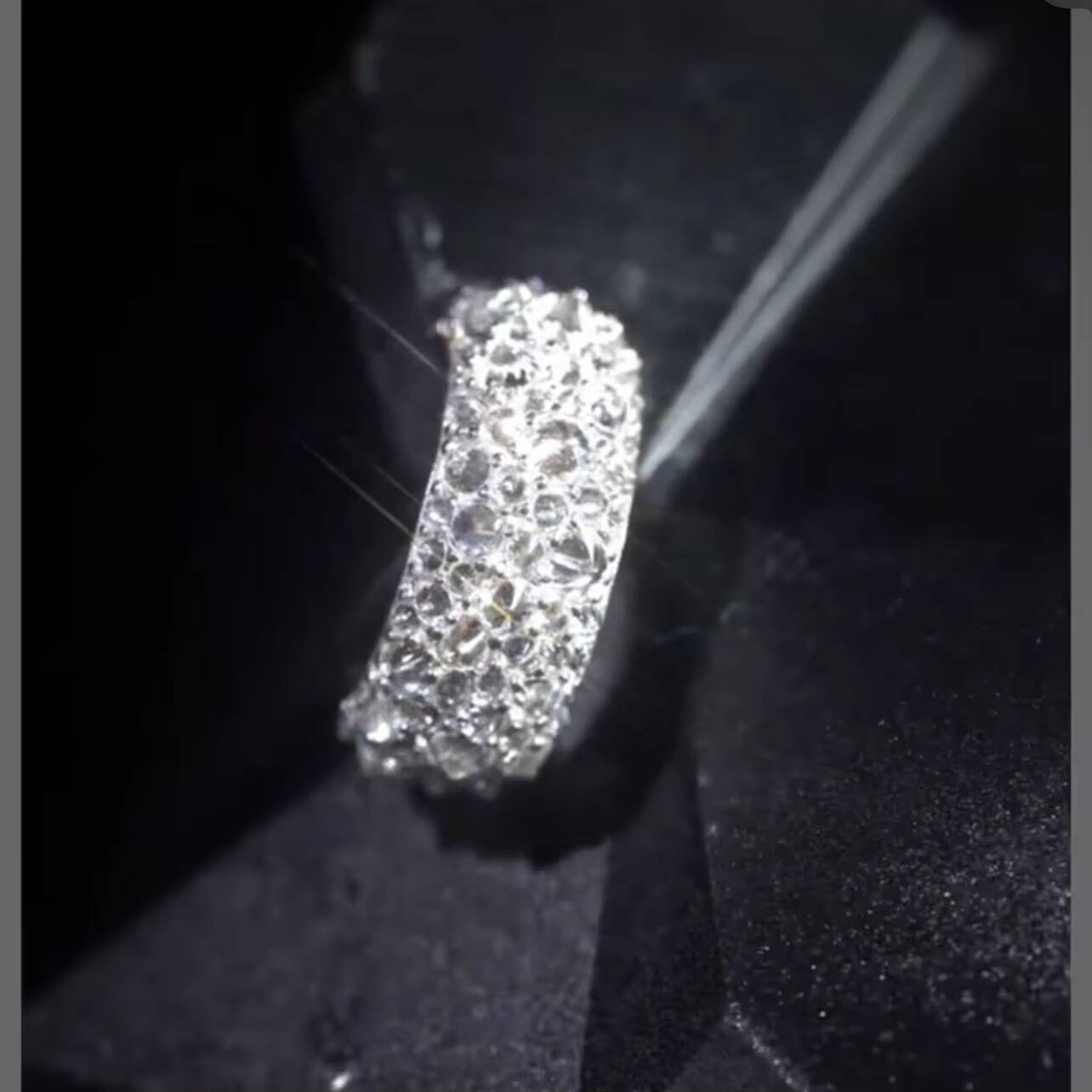 GRA Certificated Pass Diamond Tester Men Earrings 925 Sterling Silver Upside Down Mosaic Setting Diamond Hoop Huggie Earrings