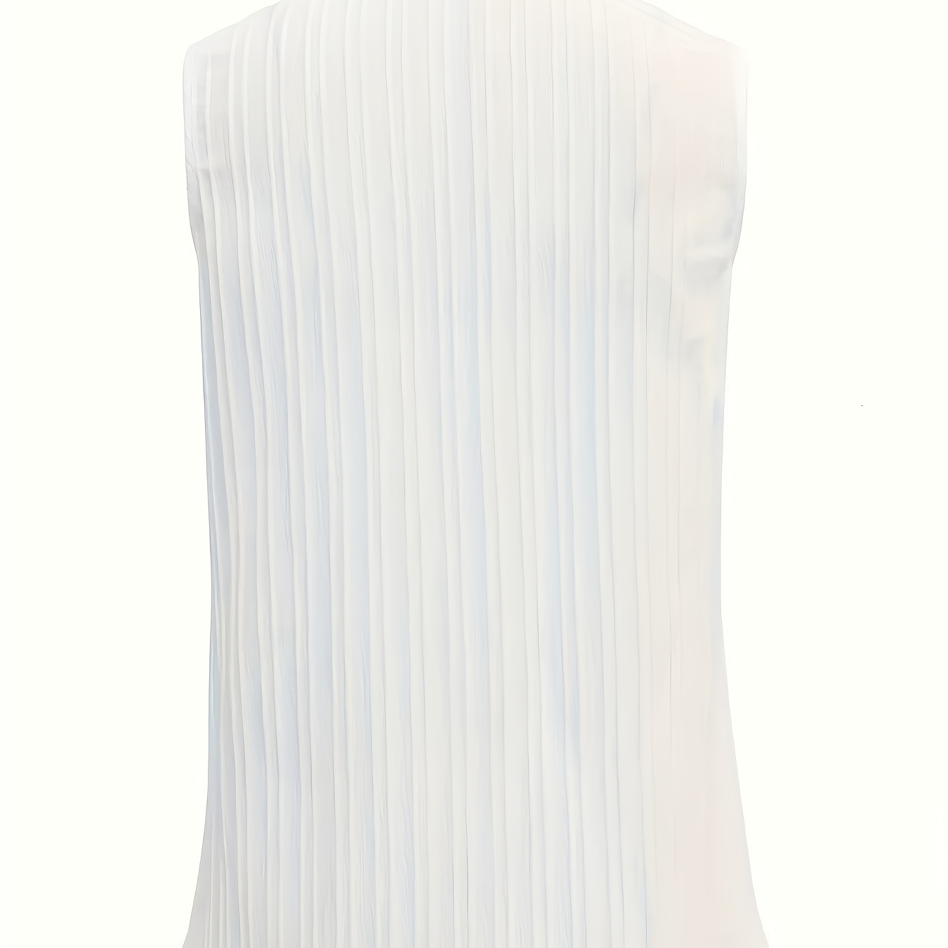 Summer New Fashion Elegant Pleated V-neck Tank Women's Top T