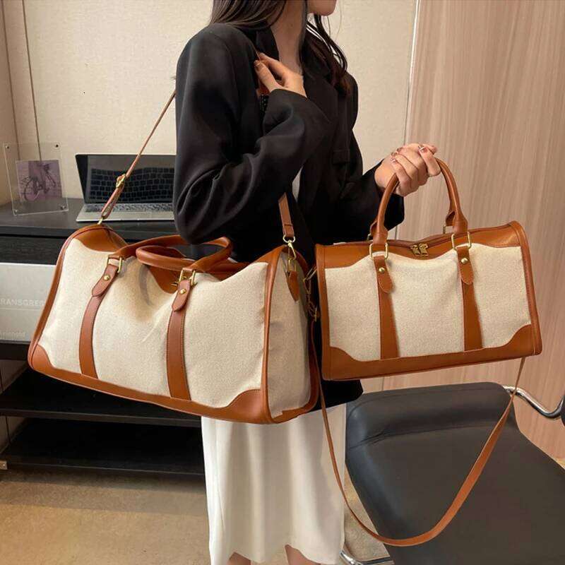 Women Canvas Large Capacity Bags custom Travel Storage Handbag Vintage Fiess Lage Bag personality customization