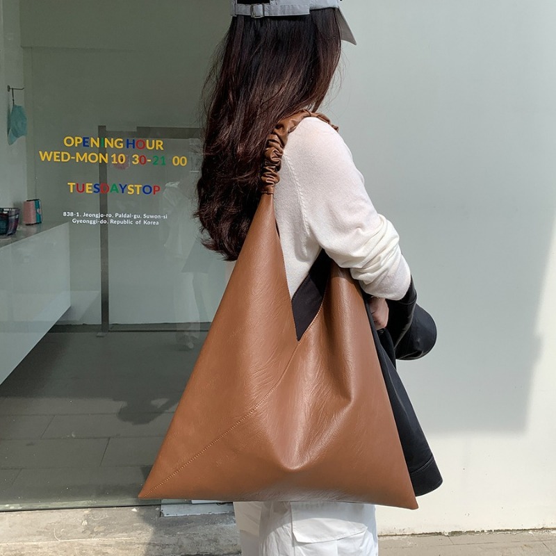 Tote Bag Premium Sense Versatile Women's Bag Pleated Design Shoulder Bag