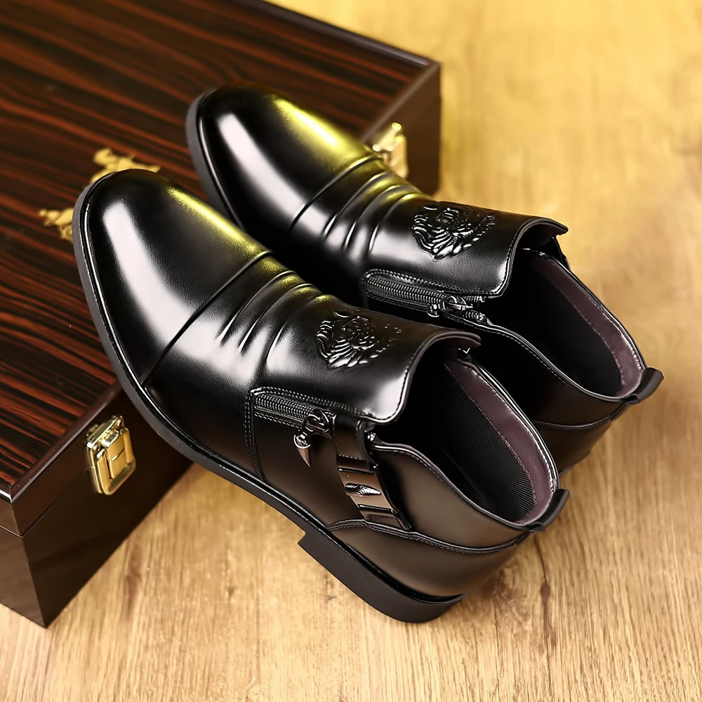 Mioeert Lightweight Casual Chukka Ankle Boots Dress For Men Slip On Fashion Dress Shoes For Men 250717