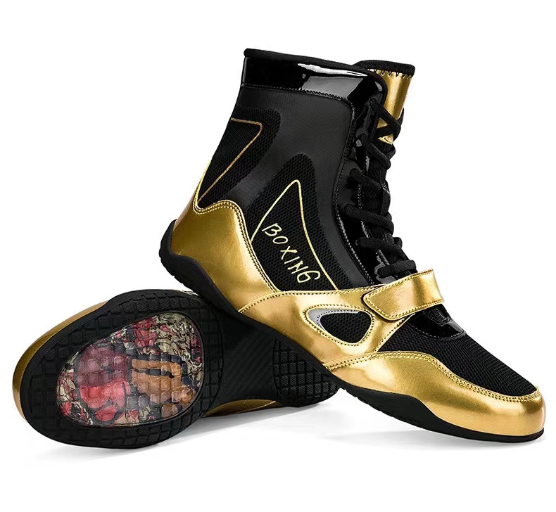 Boxing shoes Sanda shoes Fighting indoor squat training shoes Wrestling shoes wear-resistant non-slip lightweight large size 47