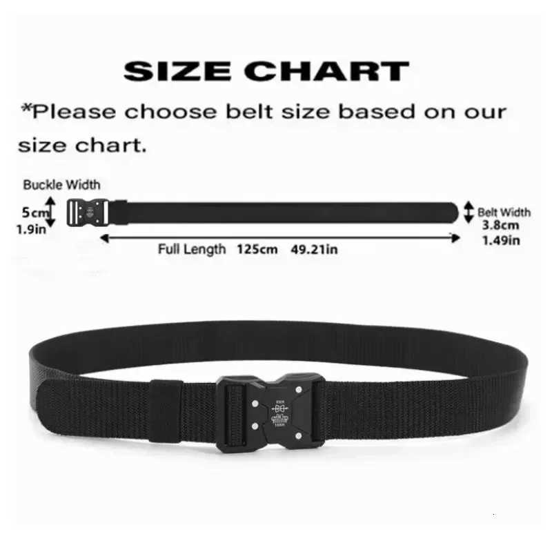 2PC Tactical Waist Belt - Durable Automatic Buckle Perfect for Outdoor Adventures Unisex Accessories for Men and Women W250717