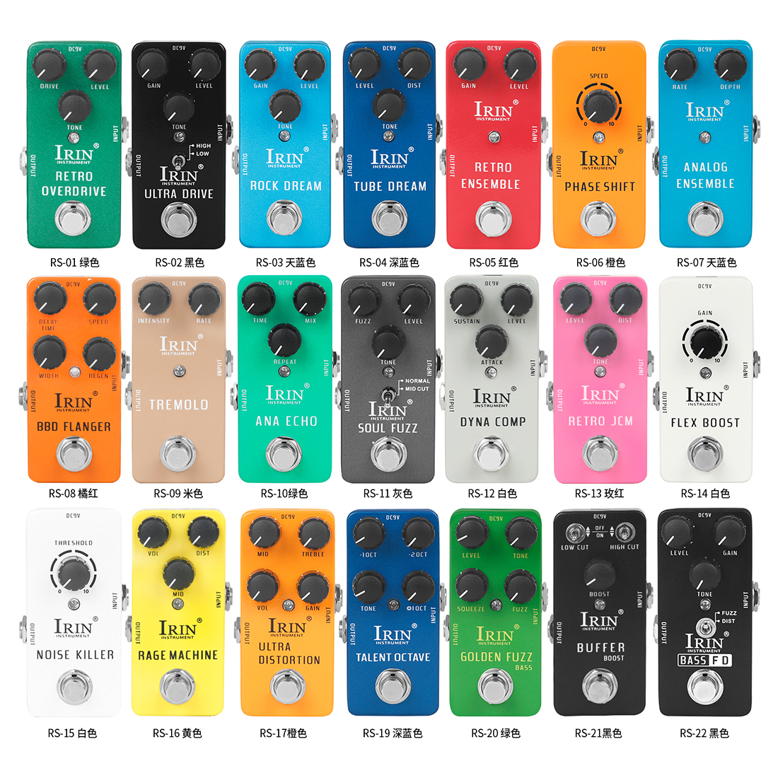 IRIN Wholesale Factory Anger Machine Soul Blur ANA Echo Electric Guitar Bass Multi Tone Guitar Effect Pedal