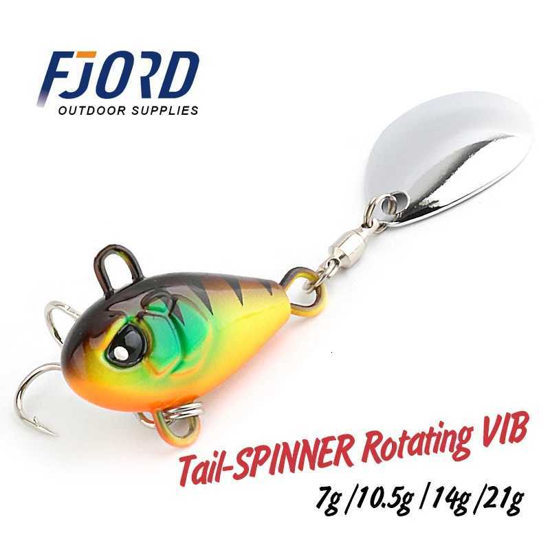 FJORD Tail Spinner Baits 7g 10.5g 14g 21g Fishing Lure Vib Metal Casting Shore Jig Spoon Fishing Artificial Bait Accessories Z250717