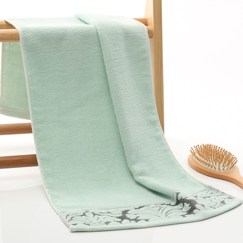 8 pieces Pure Cotton Towel 33x74cm Embroidered Towels For Adults Quick-Dry Thicken Soft Face Towels Absorbent
