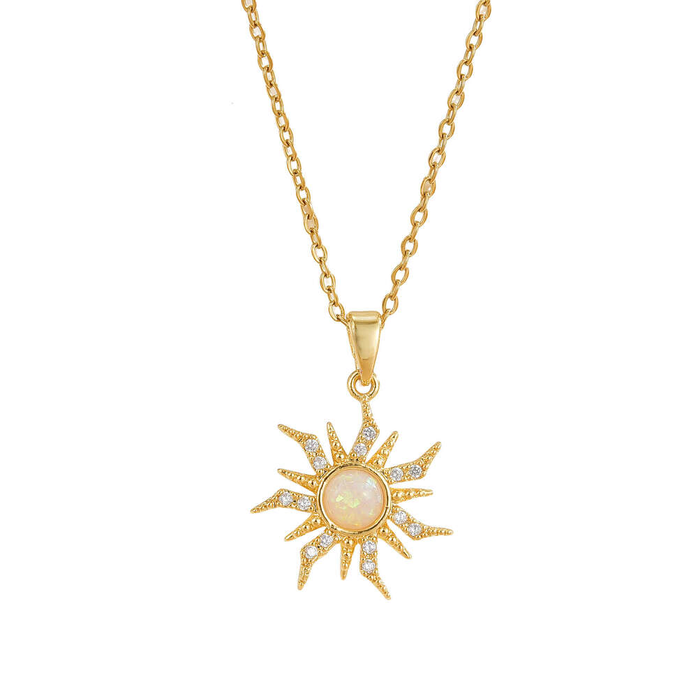 New Niche Design Minimalist Suower Pendant Women's Collarbone Chain Titanium Steel Jewelry 305