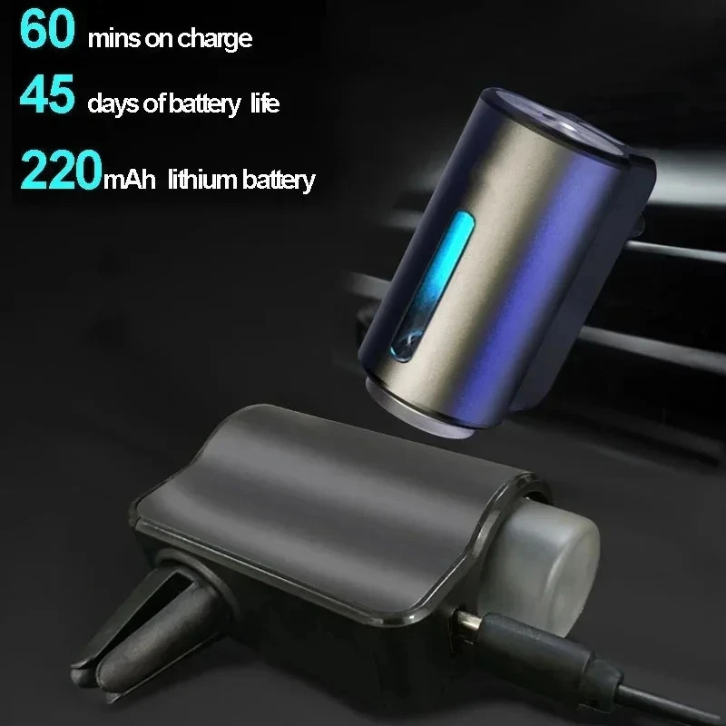 Car Air Freshener Electric Auto Aroma Diffuser Car Air Vent Essential Oil Mist Humidifier Fragrance Diffuser Aromatherapy 250715